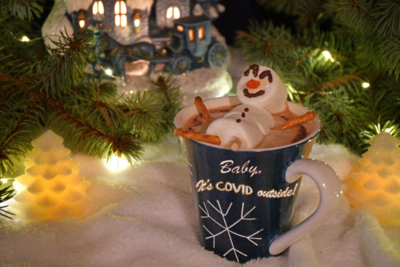 Snowman in Cocoa by Darlene Perkin